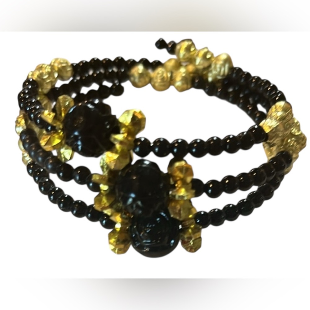 NNW ‘Attract Wealth’ Black/Gold Bracelet